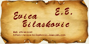 Evica Bilašković vizit kartica
